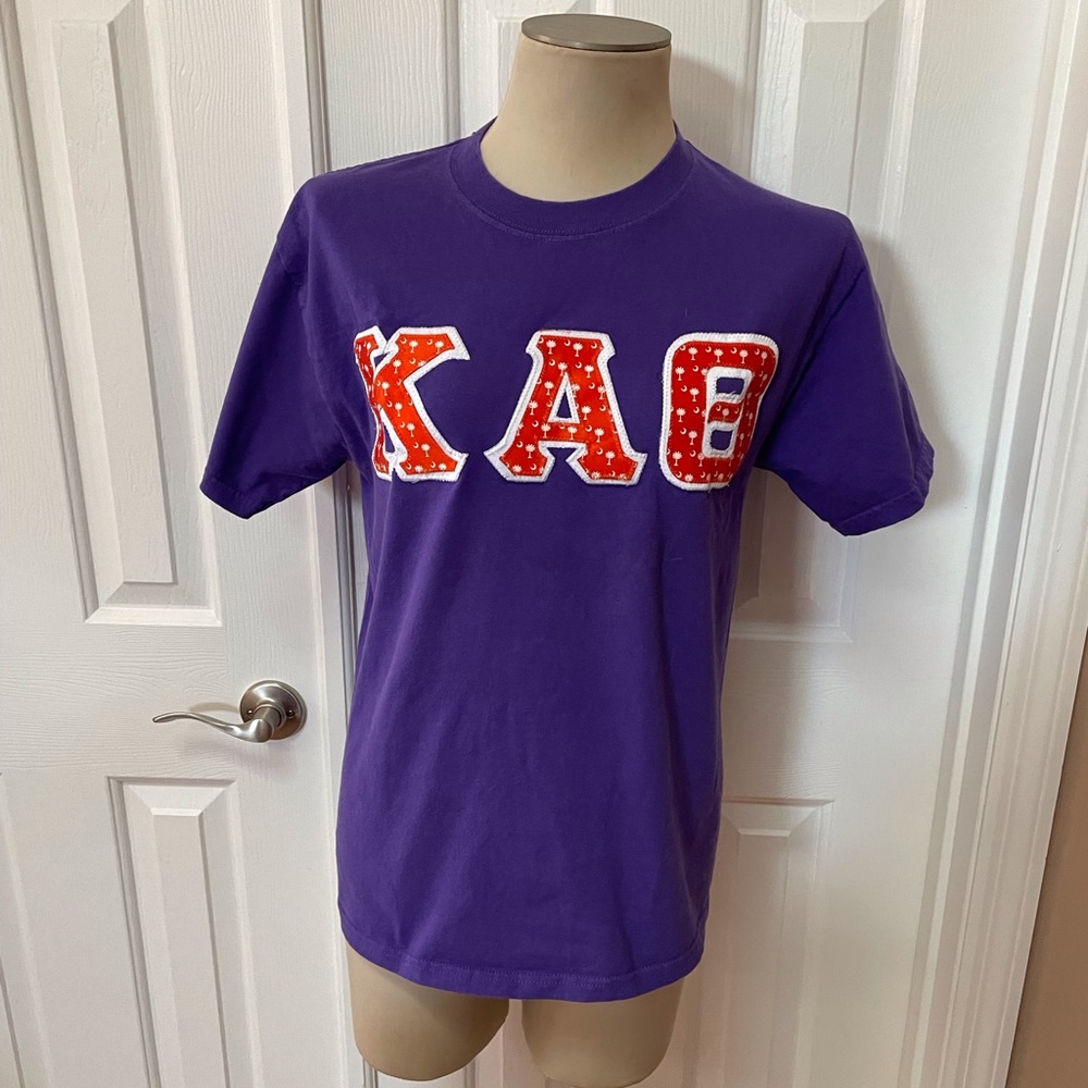 Kappa Alpha Theta stitched letters